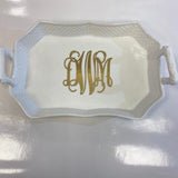 Whyte House Monograms - China Vanity Tray