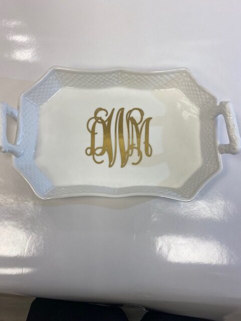 Whyte House Monograms - China Vanity Tray