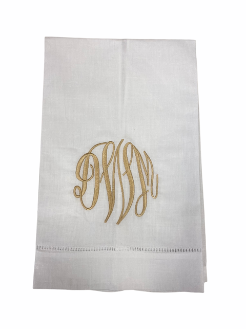 Whyte House Monograms - Linen Handtowel