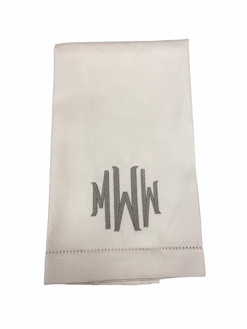 Whyte House Monograms - Huck Hand-towel