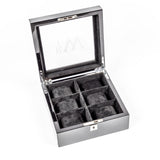 Whyte House Monograms - Square Carbon Fiber Watch Box