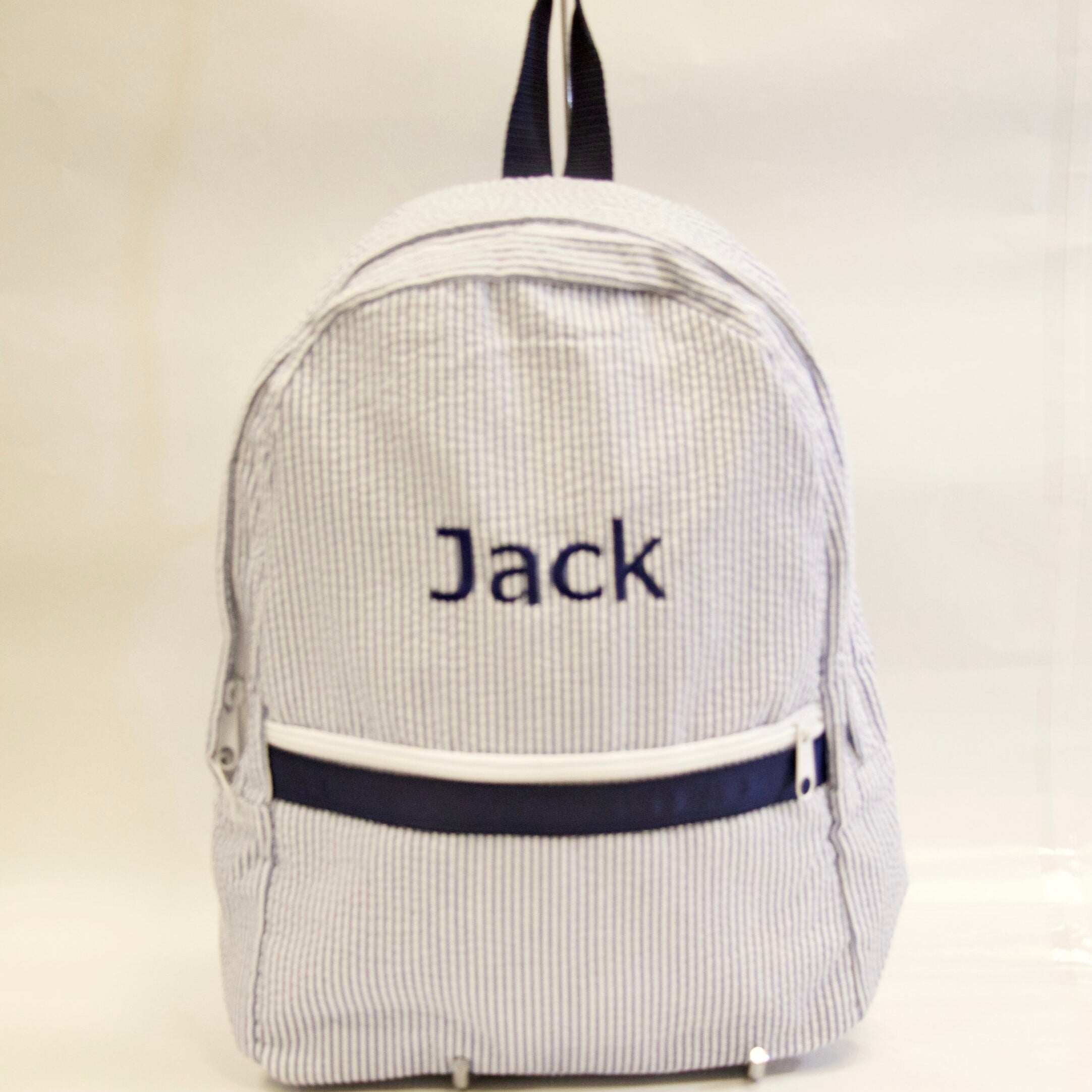 Whyte House Monograms - Seersucker Backpack