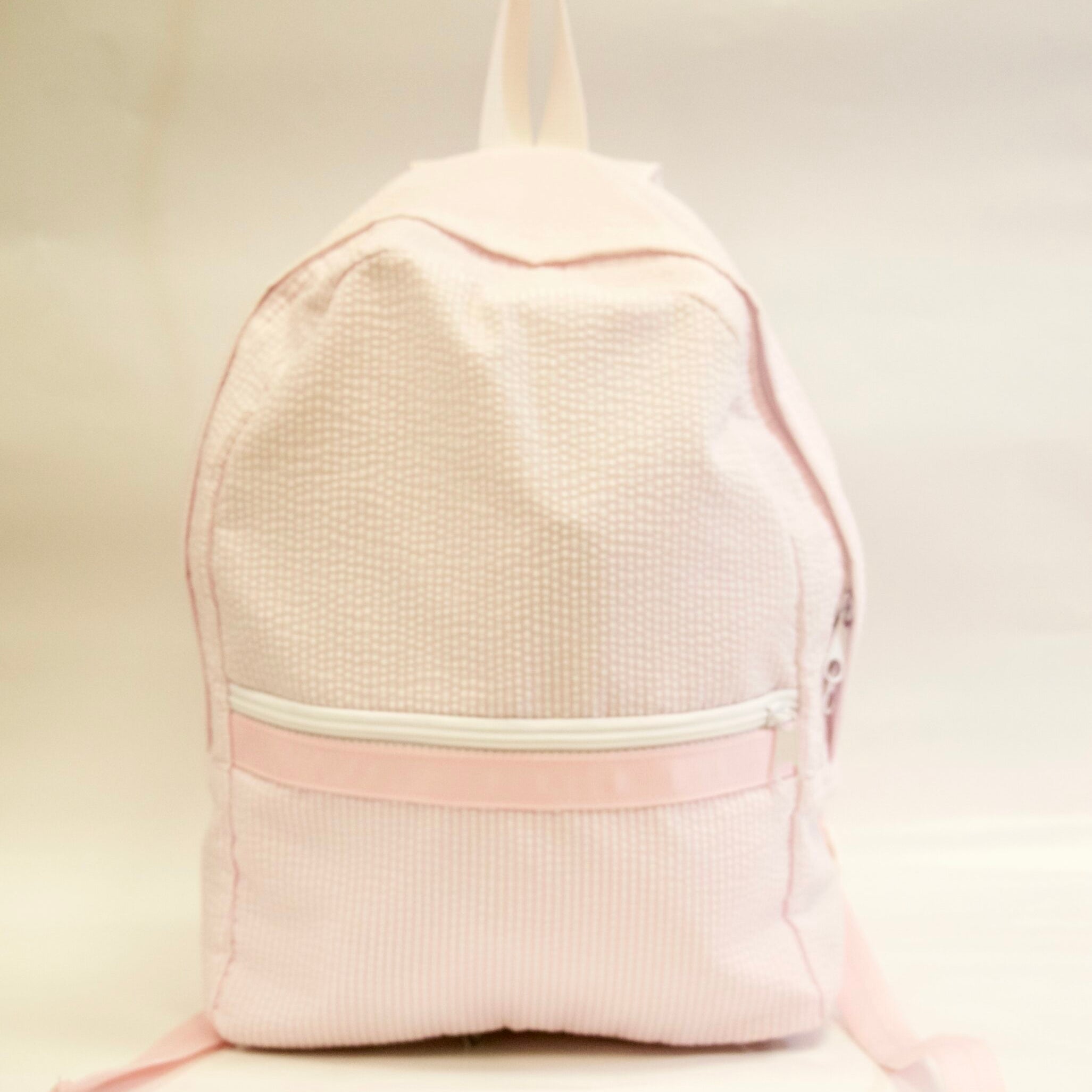 Whyte House Monograms - Seersucker Backpack