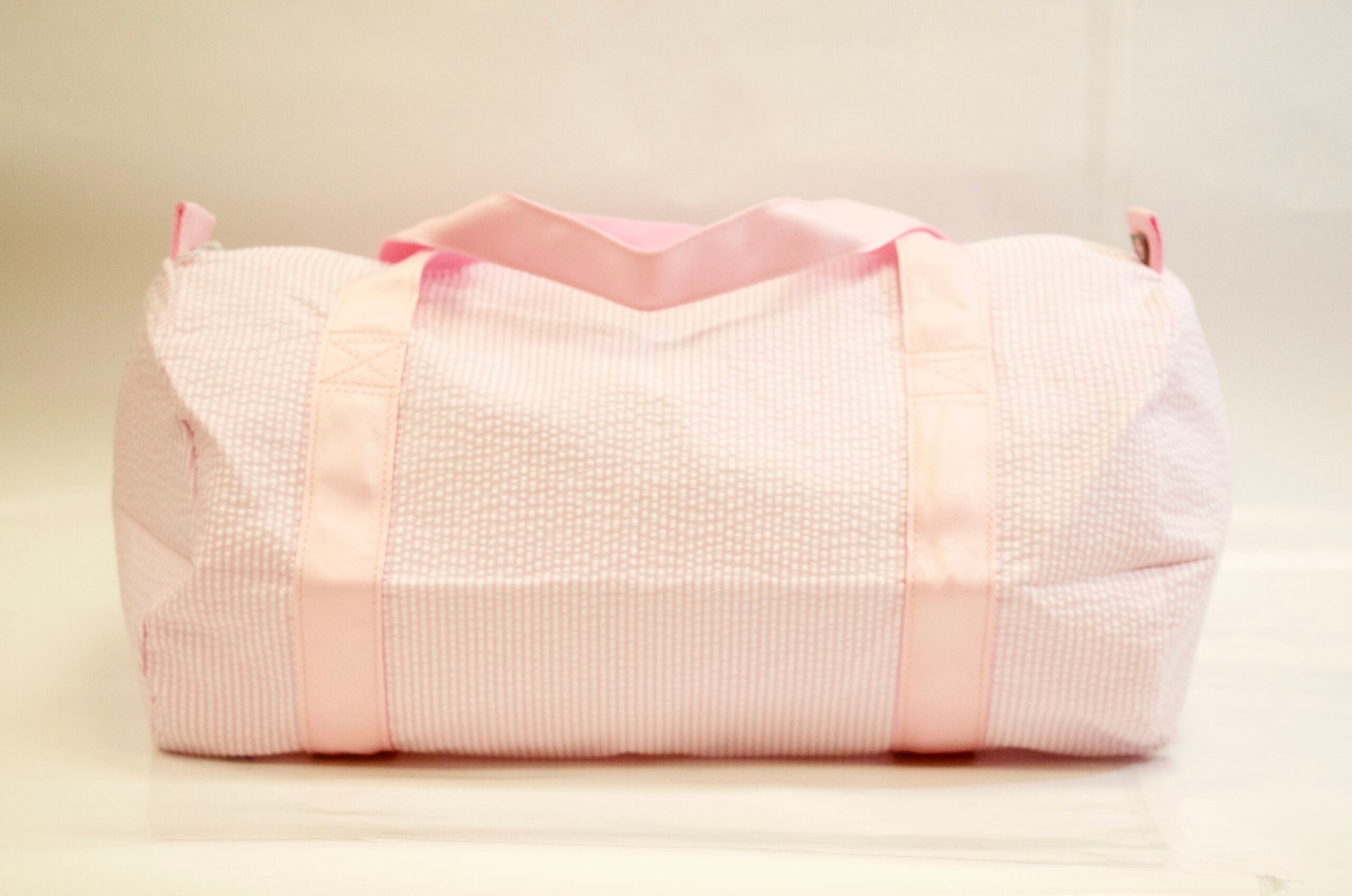 Whyte House Monograms - Seersucker Duffle