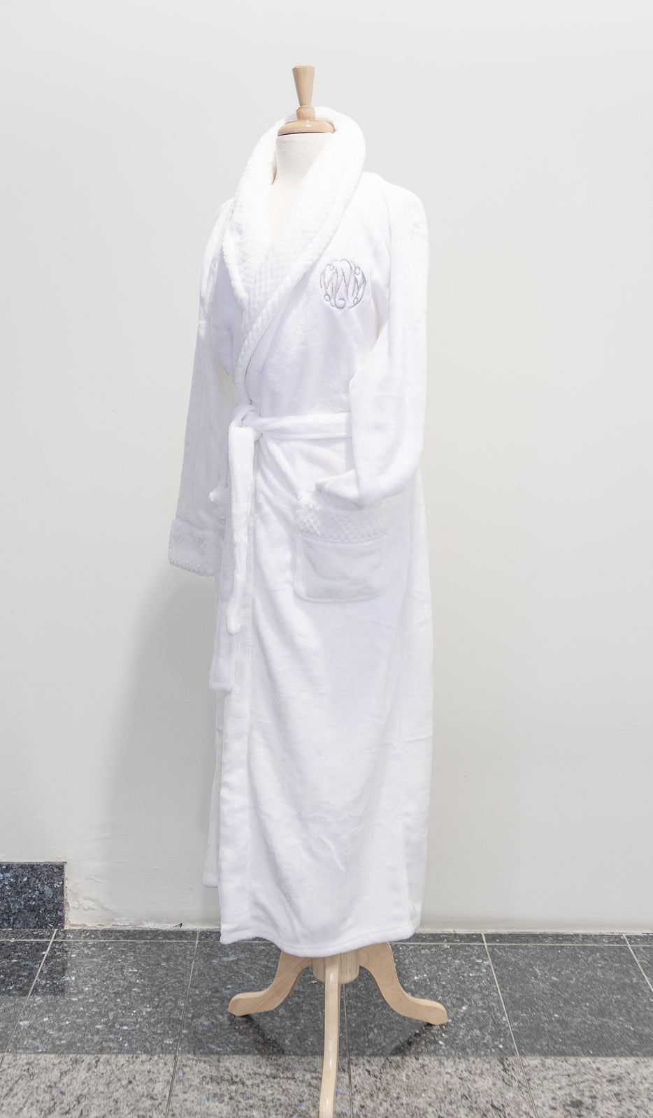 Whyte House Monograms - Plush White Robe
