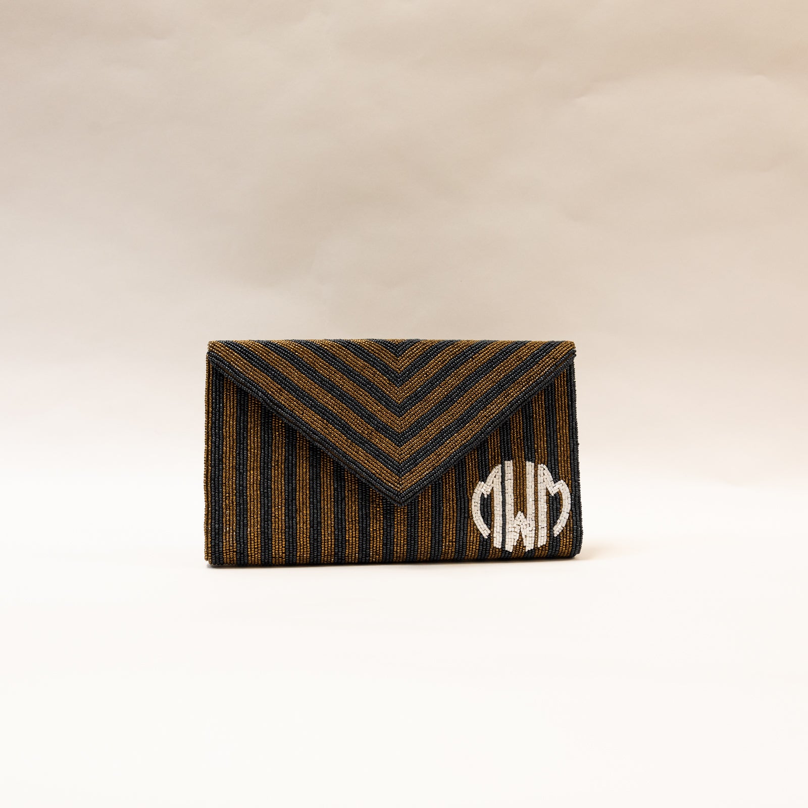 Whyte House Monograms - MWM Handbeaded Clutch