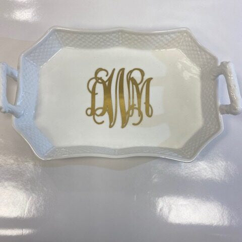 Whyte House Monograms - China Vanity Tray