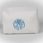 Whyte House Monograms - Large Waffle Cosmetics Bag