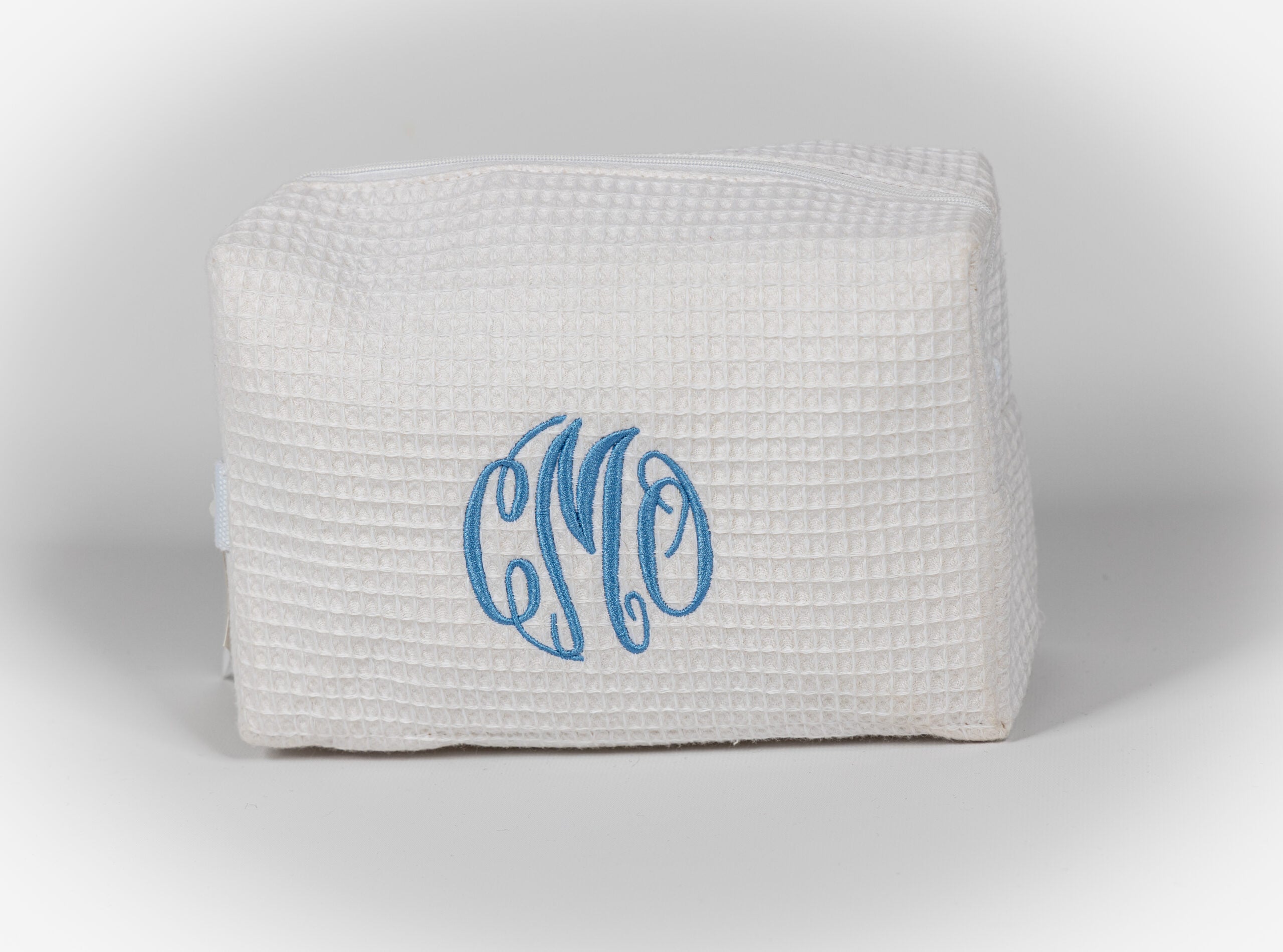 Whyte House Monograms - Large Waffle Cosmetics Bag