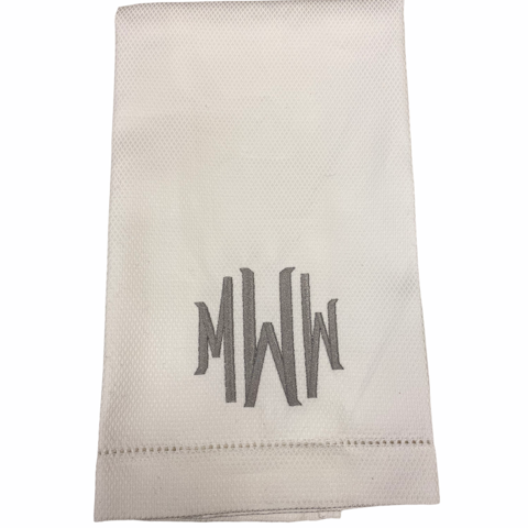 Whyte House Monograms - Huck Hand-towel