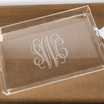 Whyte House Monograms - Rectangular Acrylic Tray