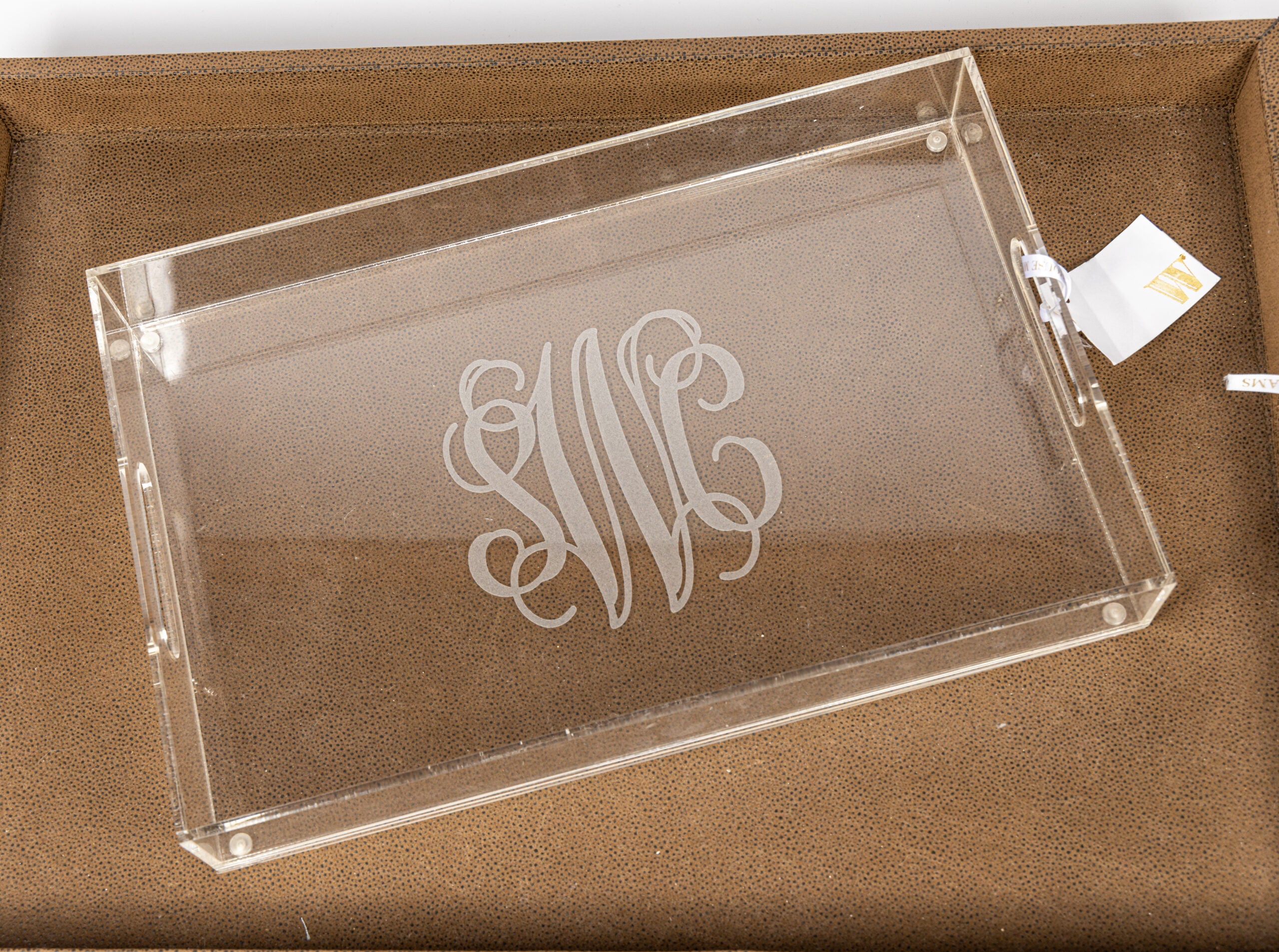 Whyte House Monograms - Rectangular Acrylic Tray