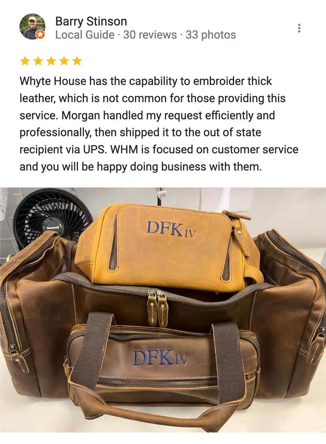 Whyte House Monograms - Google Review