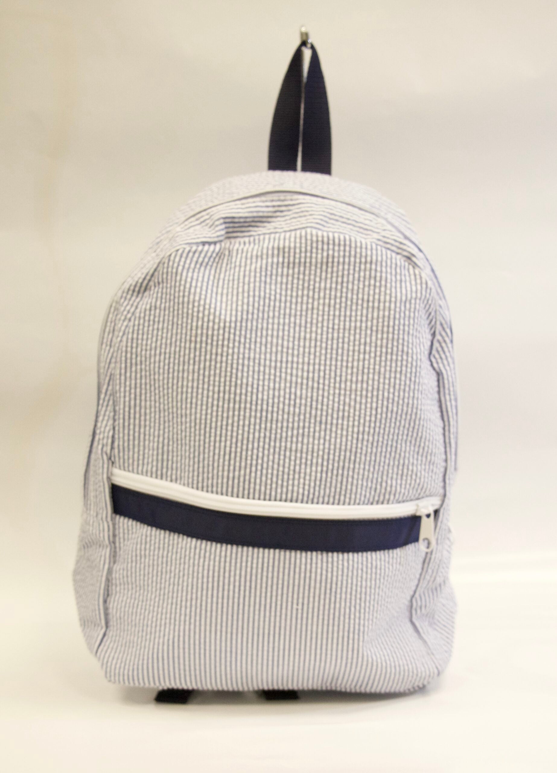 Whyte House Monograms - Seersucker Backpack