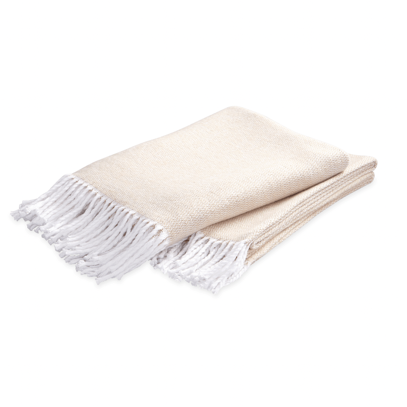 Whyte House Monograms - Pezzo Throw Tan