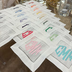 Whyte House Monograms - Embroidered Cocktail Napkins