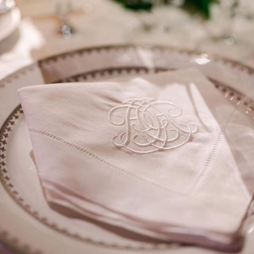 Whyte House Monograms - Embroidered Napkins