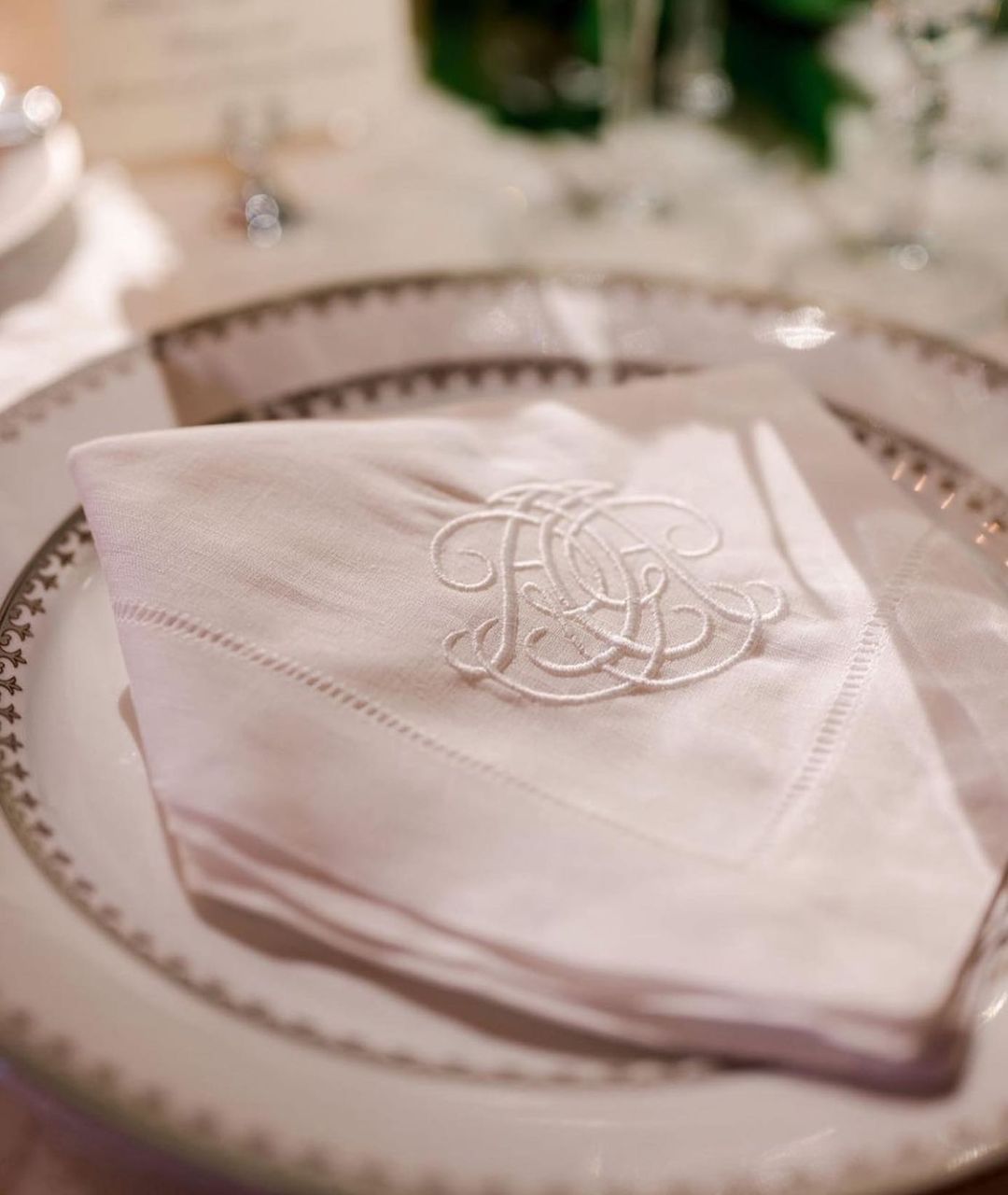 Whyte House Monograms - Embroidered Napkins