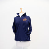 Whyte House Monograms - Zip Up Top Navy