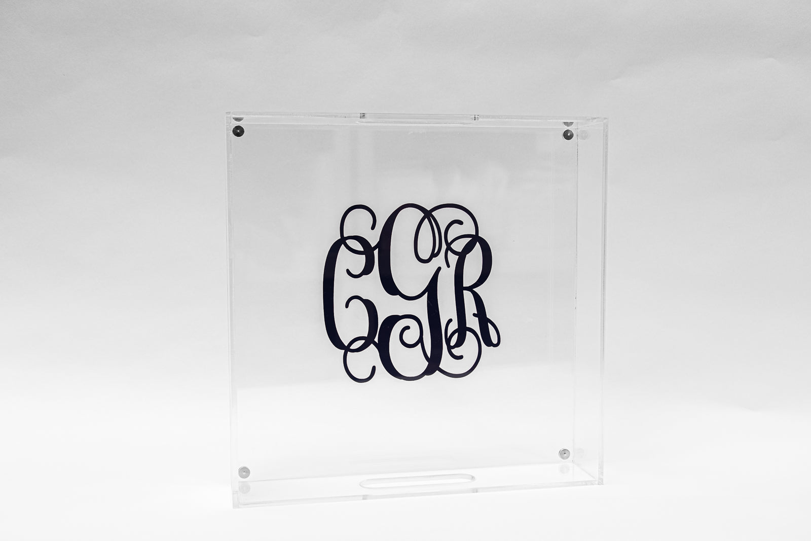 Whyte House Monograms - Acrylic Square Tray