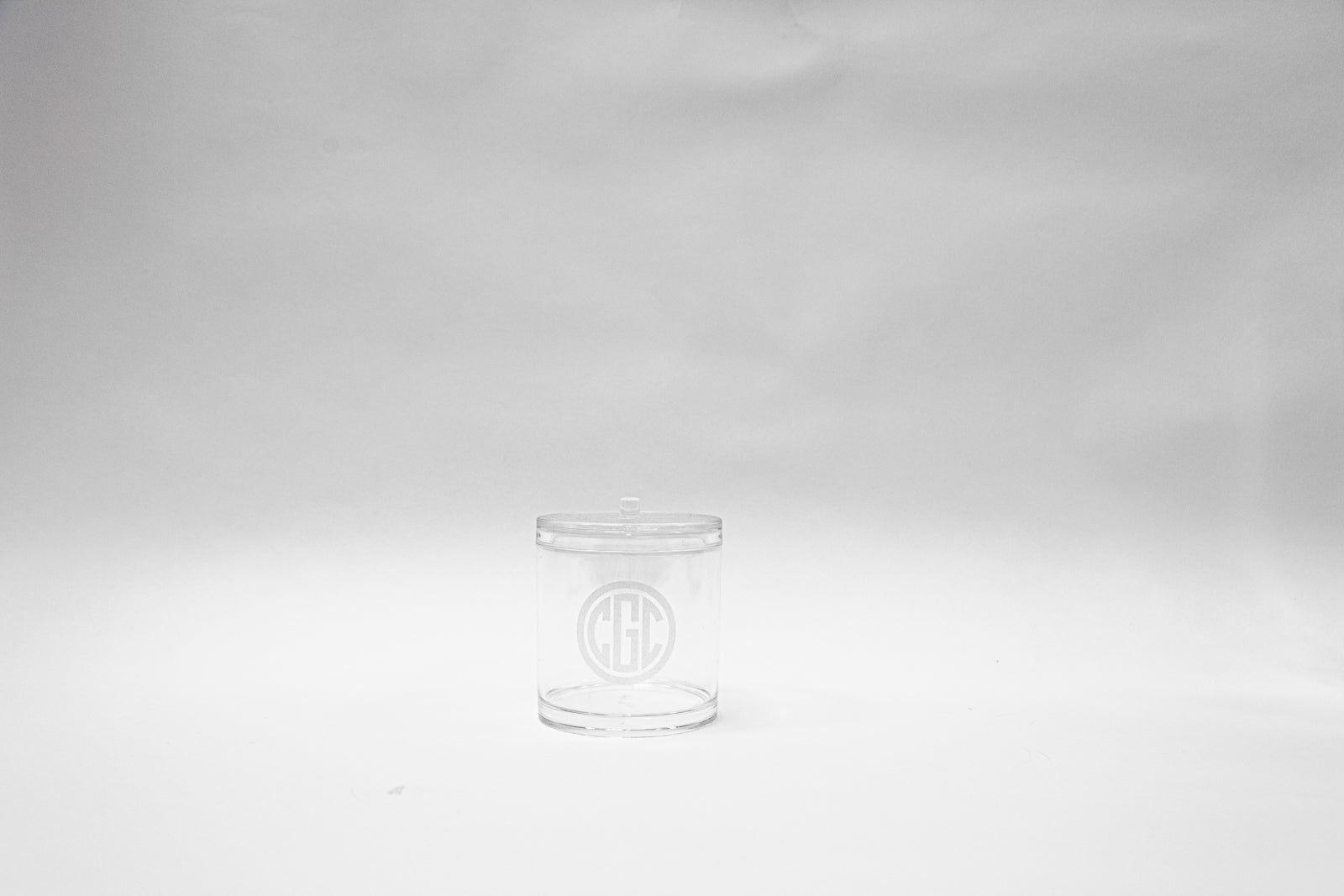 Whyte House Monograms - Acrylic Round Container