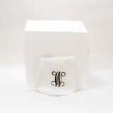 Whyte House Monograms - Linen Dinner Napkins