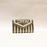 Whyte House Monograms - DMW Handbeaded Clutch